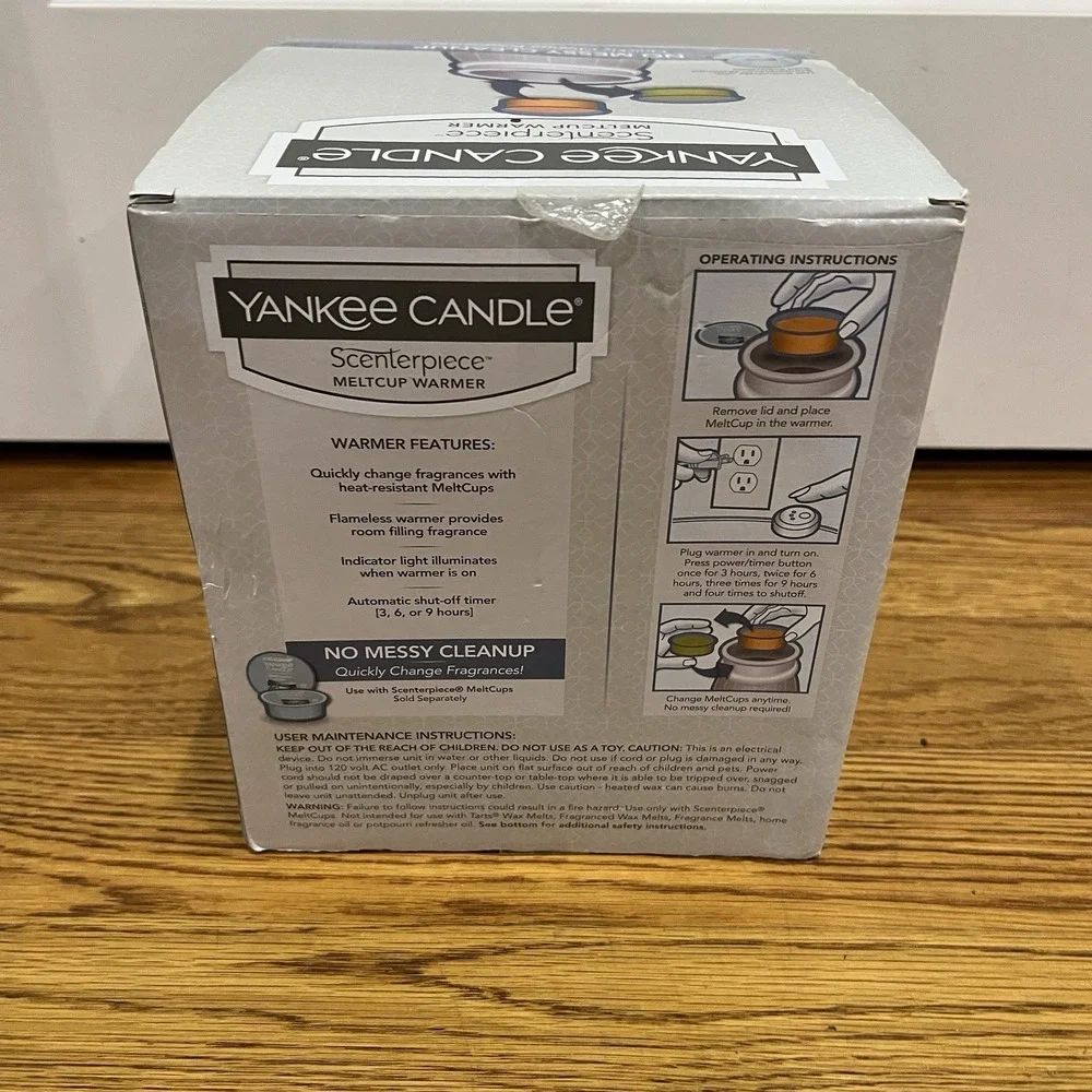 NEW Yankee Candle Scenterpiece Meltcup Warmer 1558346 Linear Trees NEW‎ NIB